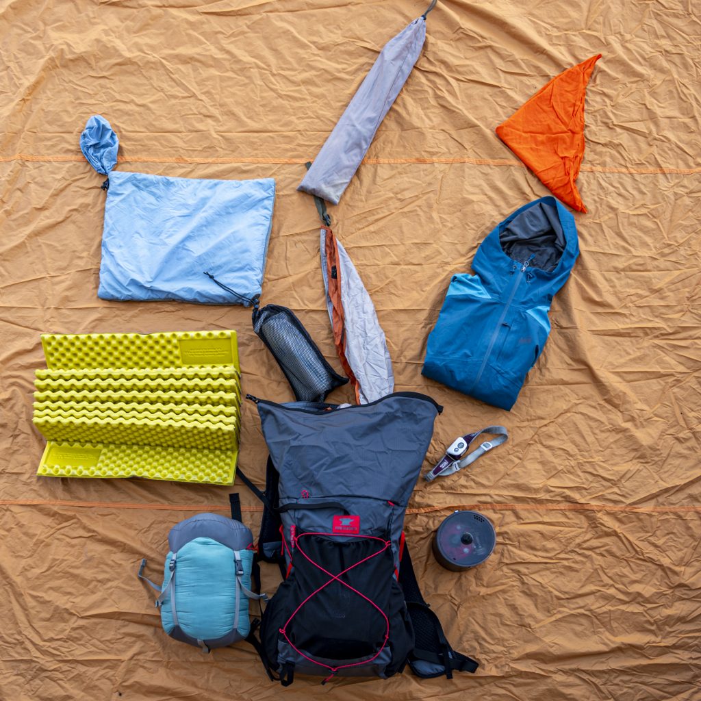 once you've gathered your gear it is time to start packing it into your backpack